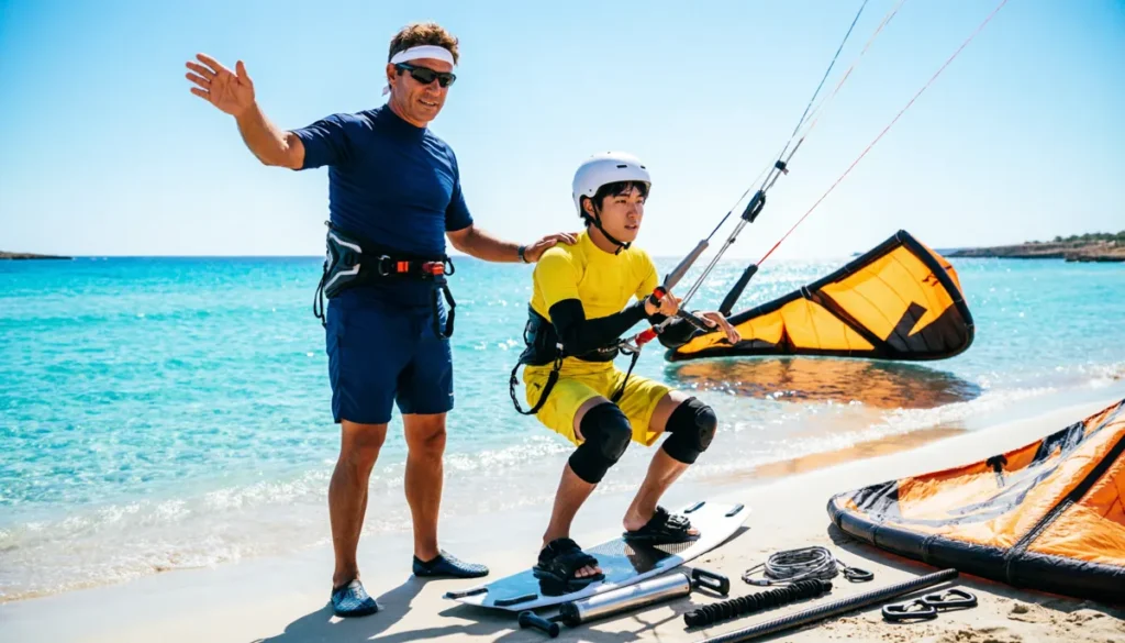 Escuela de kitesurf en Ibiza con SEO local para captar alumnos internacionales